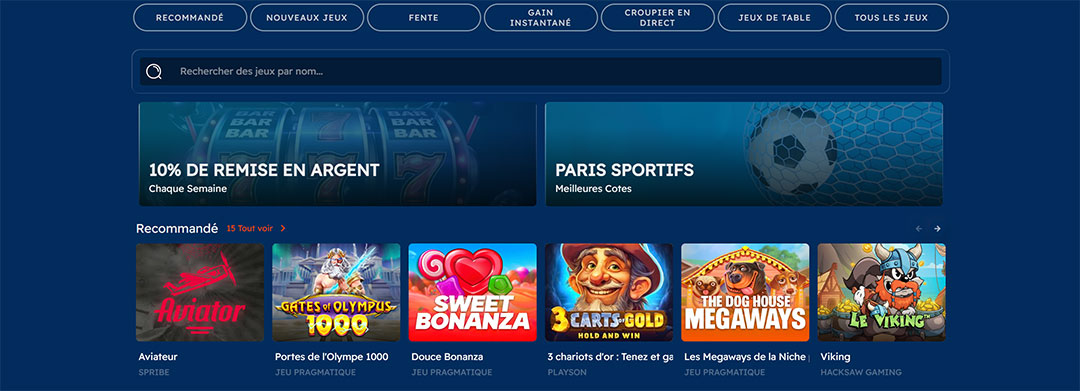 accueil bofcasino
